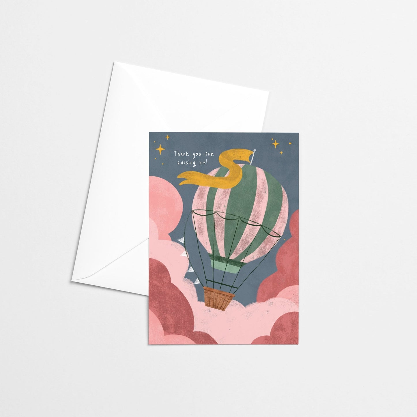 Carte de souhaits - Thank U for raising me - Citron & Miel