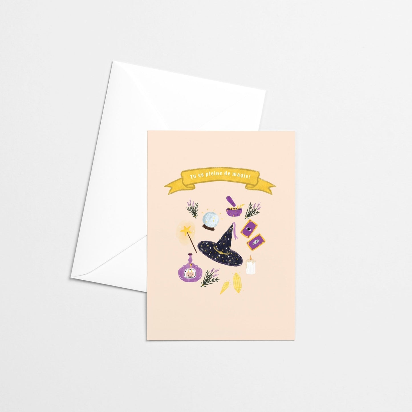 Carte de souhaits - Tu es pleine de Magie - Citron & Miel