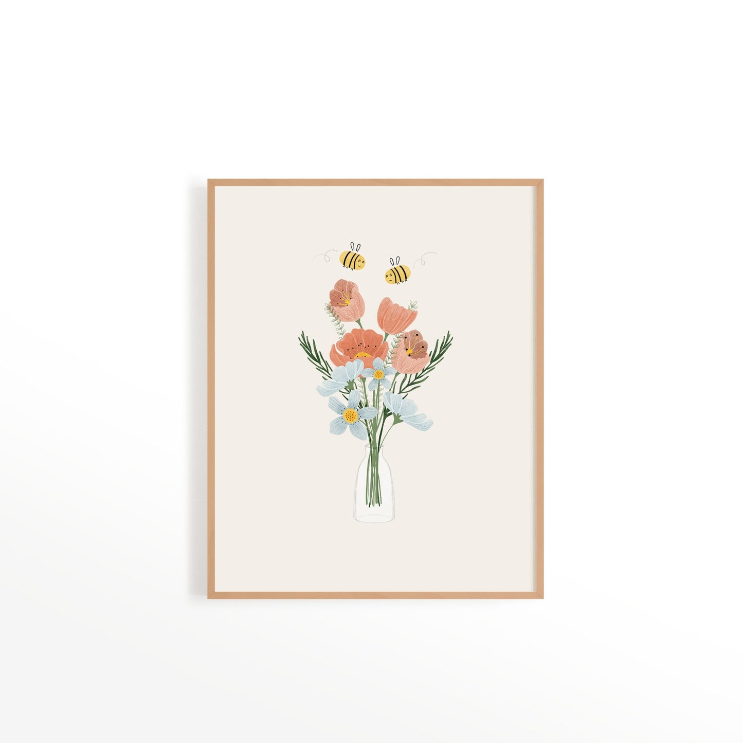 Affiche - Abeilles et Fleurs - Citron & Miel