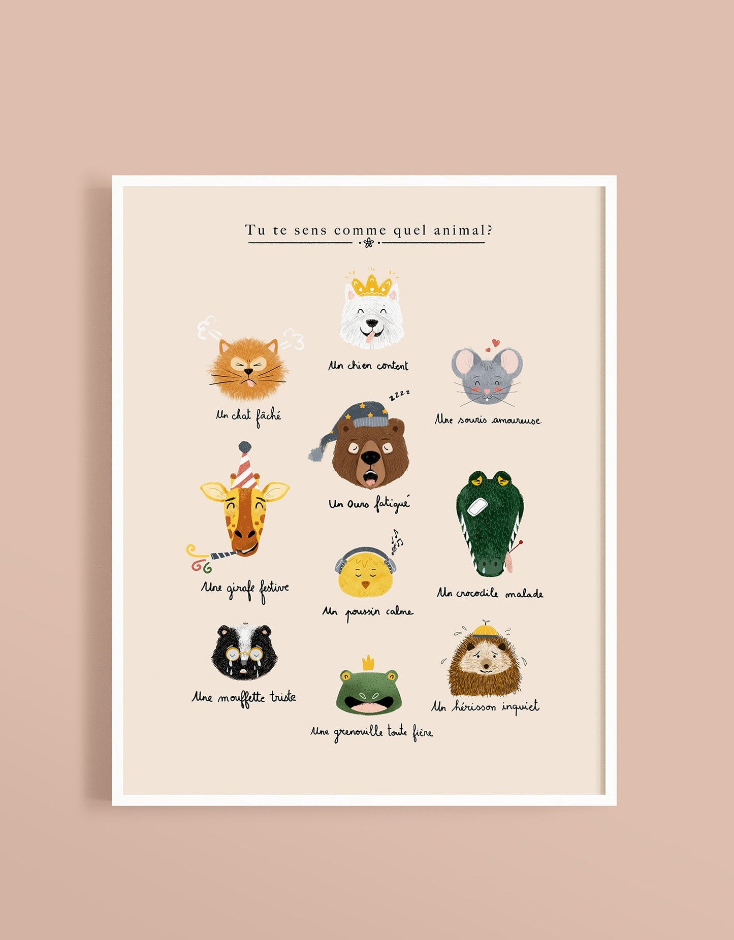 Affiche - Quel animal es-tu? - Citron & Miel