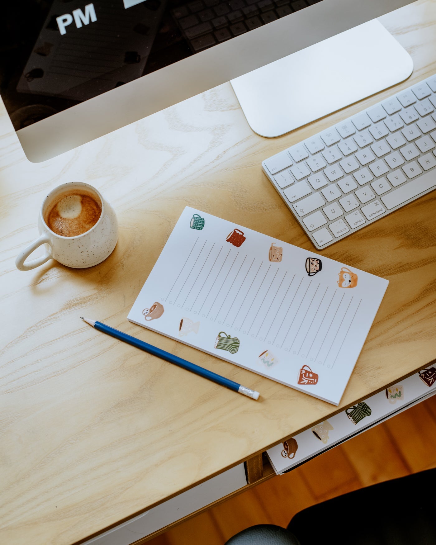 Bloc-notes Tasses - Citron & Miel