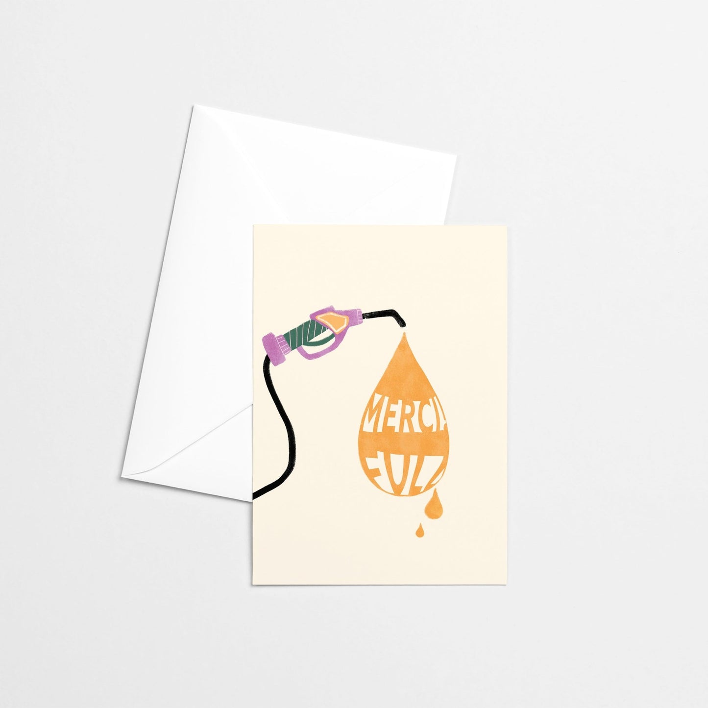 Carte de souhaits - MERCI FULL - Citron & Miel