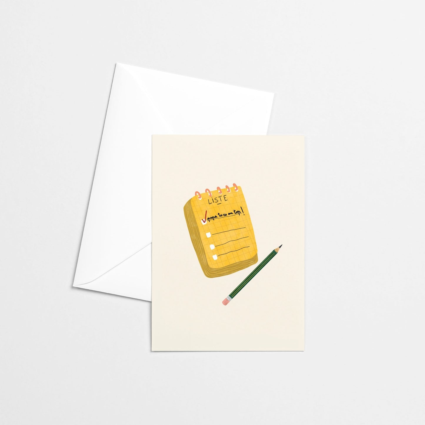 Carte de souhaits - Tu es au top de la liste - Citron & Miel