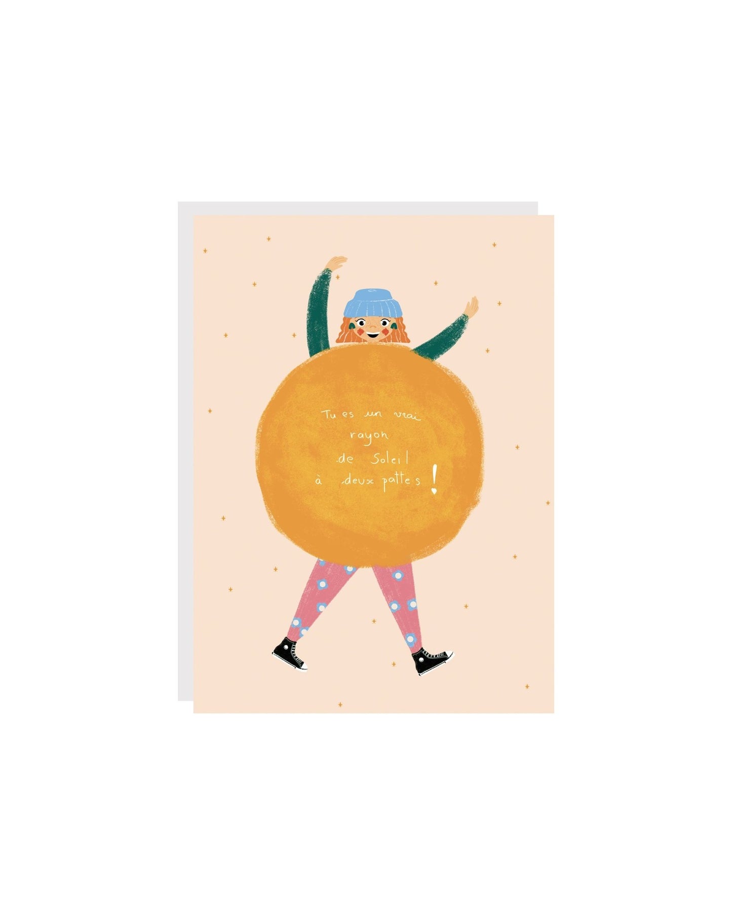 Carte de souhaits - Tu es un rayon de soleil à deux pattes - Citron & Miel