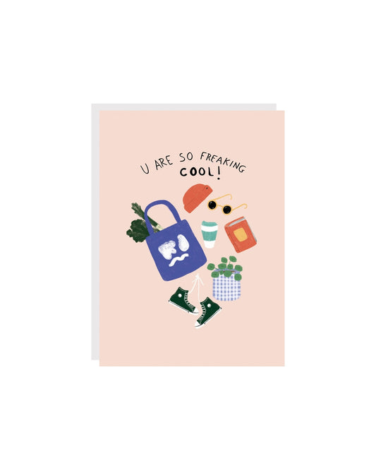 Carte de souhaits - U are so freaking COOL - Citron & Miel