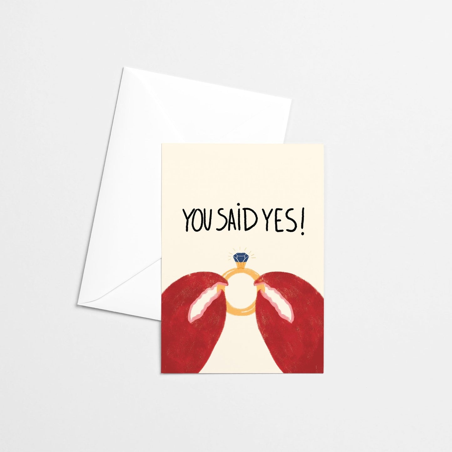 Carte de souhaits - You said YES - Citron & Miel