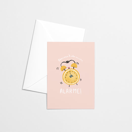 Carte fait au Québec, Carte de souhaits, Montréal, Naissance, Bébé