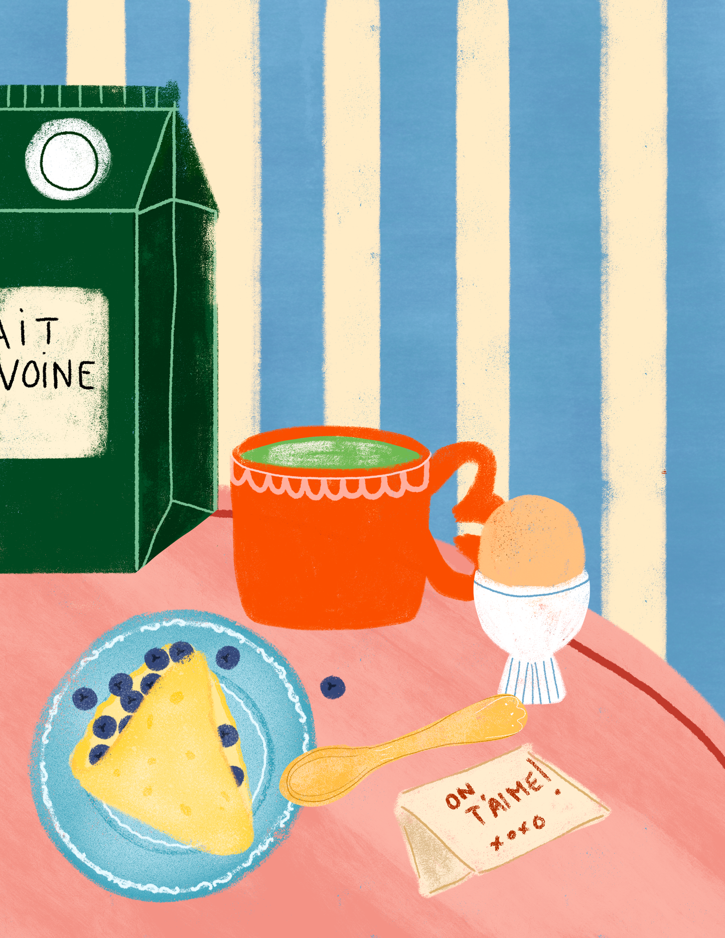 Carte de souhaits - Déjeuner