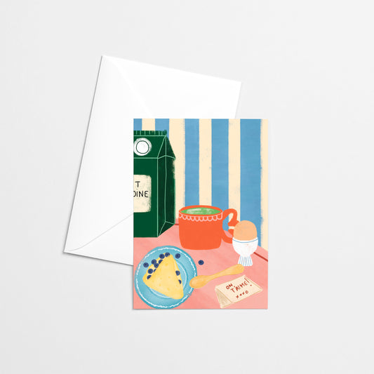 Carte de souhaits - Déjeuner