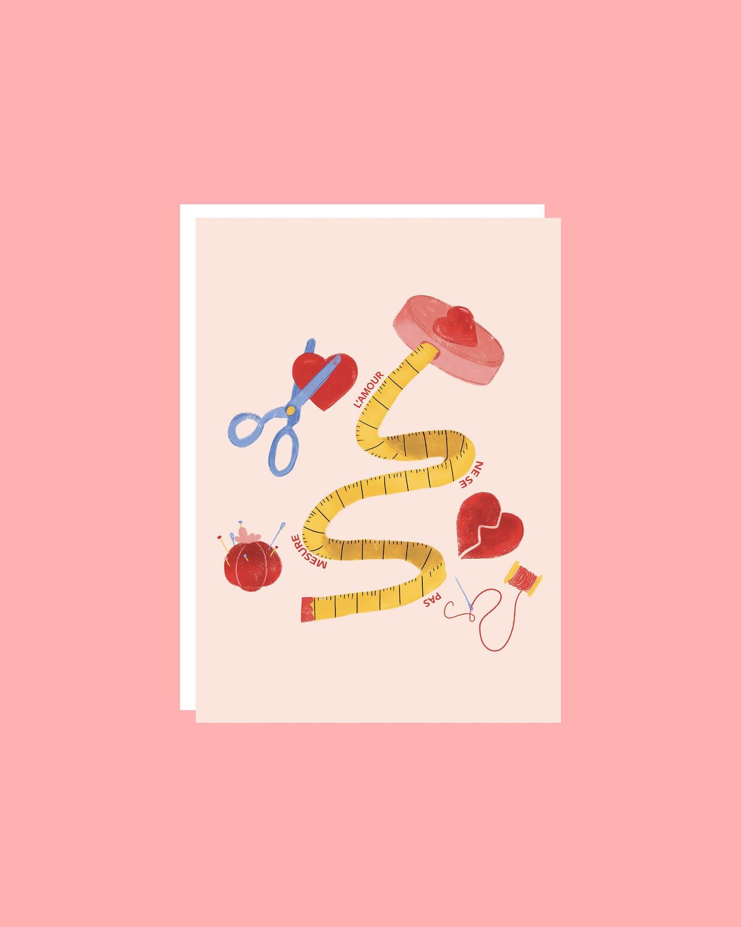 Carte Saint Valentin, fait au Québec, Montréal, carte de souhaits