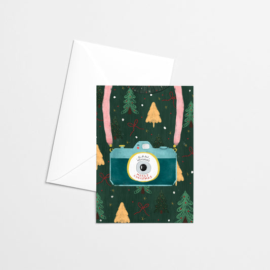 Carte de Noël - Appareil photo