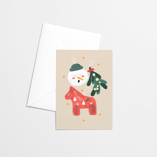 Carte de Noël - Ornements