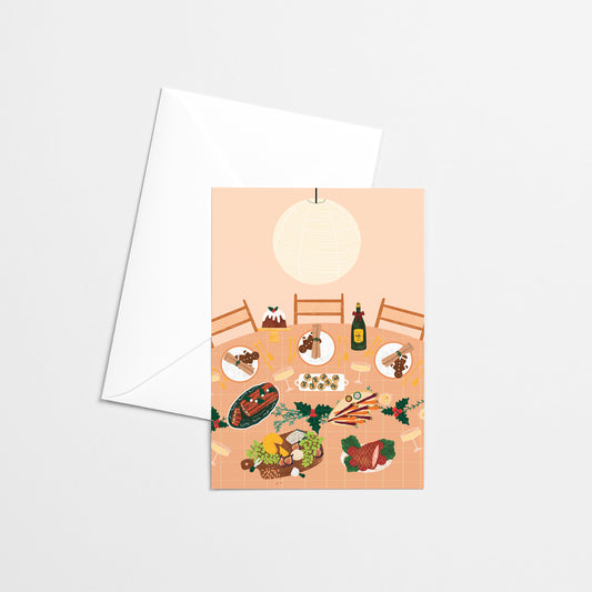 Christmas card - Holiday meals