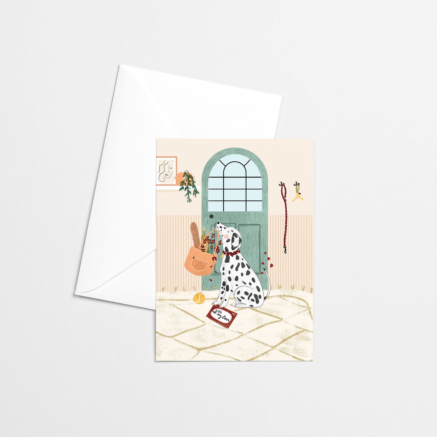 Carte de souhaits - Dalmatien love