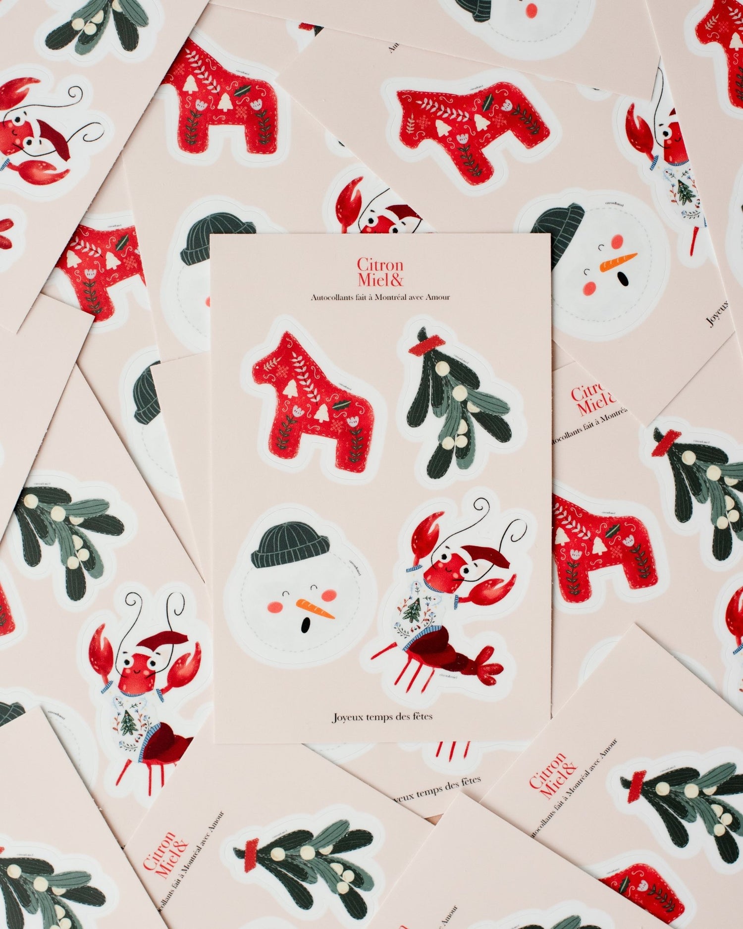 Autocollants - Noël - Citron & Miel