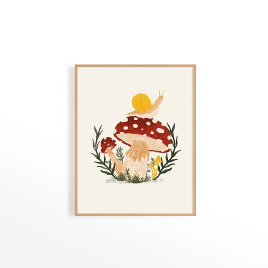 Affiche - Gaëlle l'escargot du Mont Royal - Citron & Miel