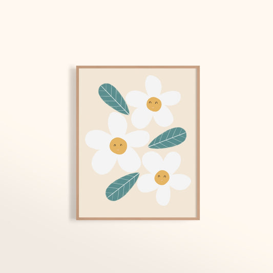 Affiche - Petites Marguerites - Citron & Miel