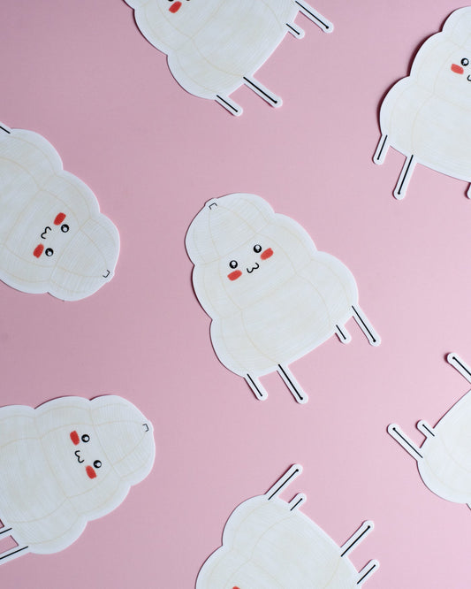 Autocollant vinyle durable - Lampe Papier de riz croupi - Citron & Miel