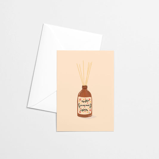 Carte de Noël , carte de souhaits, carte de voeux, fait au Québec, Montréal, français