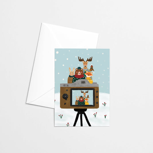 Carte de Noël - Portraits de famille - Citron & Miel