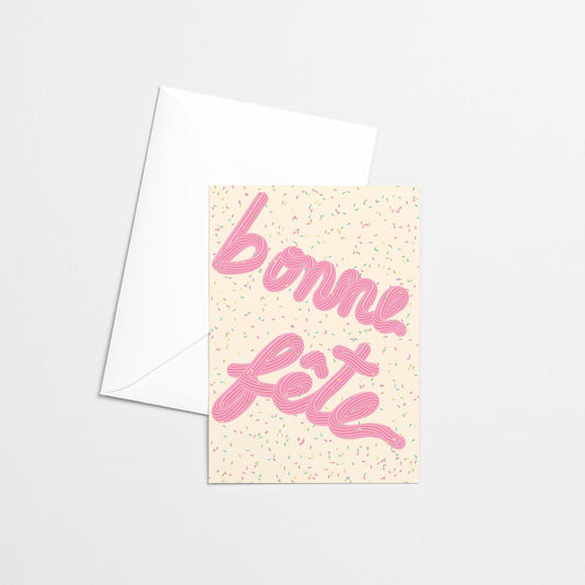 Carte de souhaits - Bonne fête gourmande - Citron & Miel