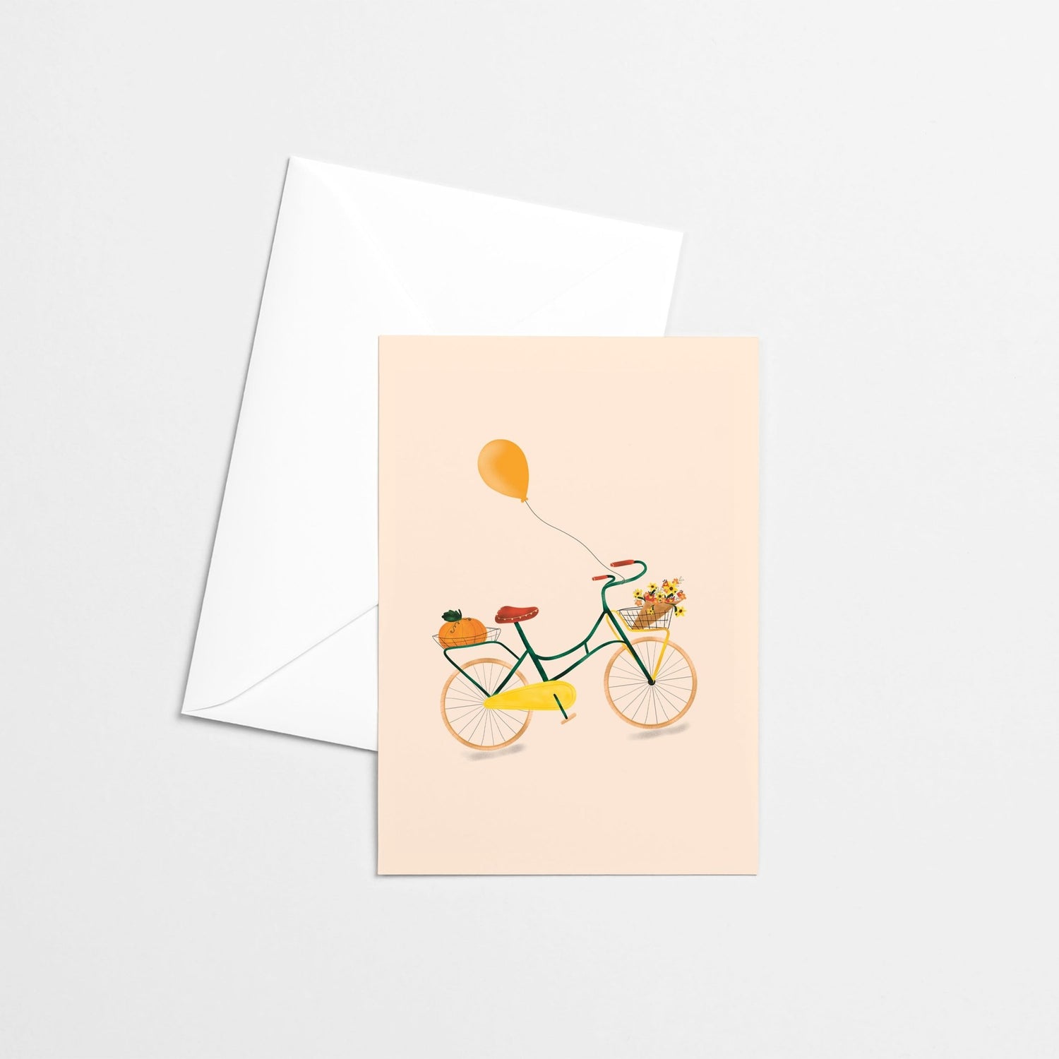 Carte de souhaits - fête à vélo - Citron & Miel