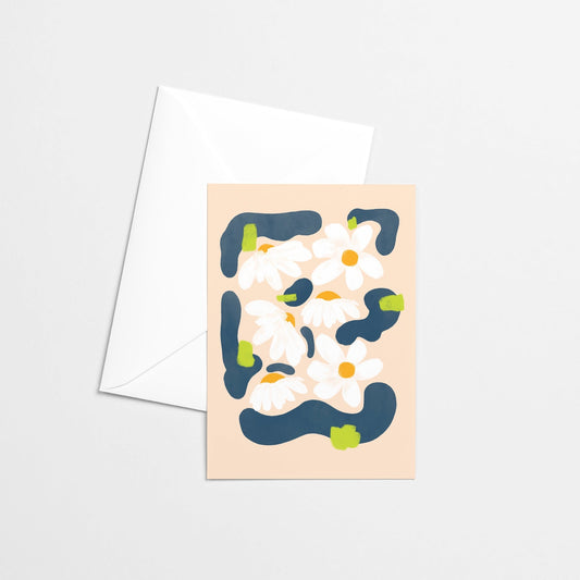 Carte de souhaits - Marguerites - Citron & Miel