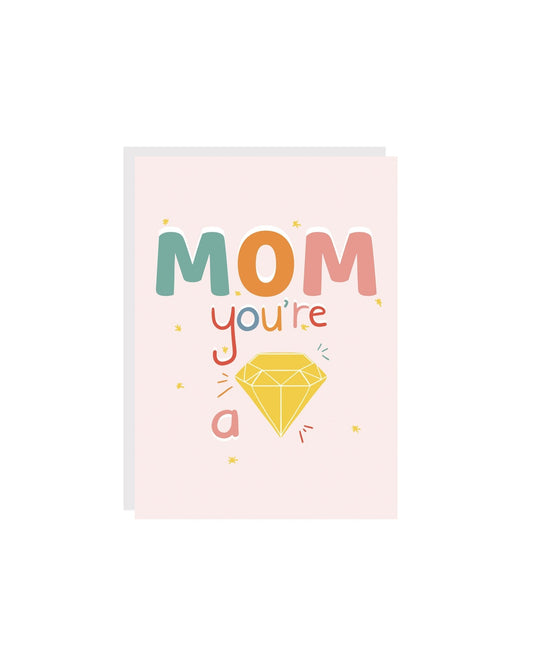 Carte de souhaits - Mom you're a gem - Citron & Miel