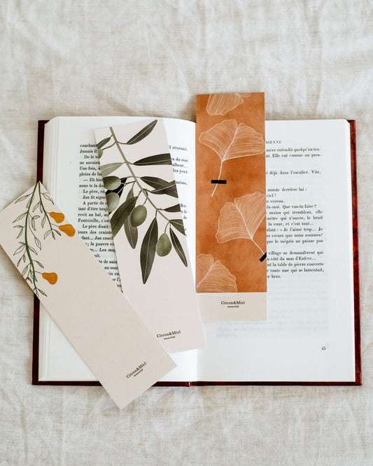 Un paquet de 3 signets - Citron & Miel